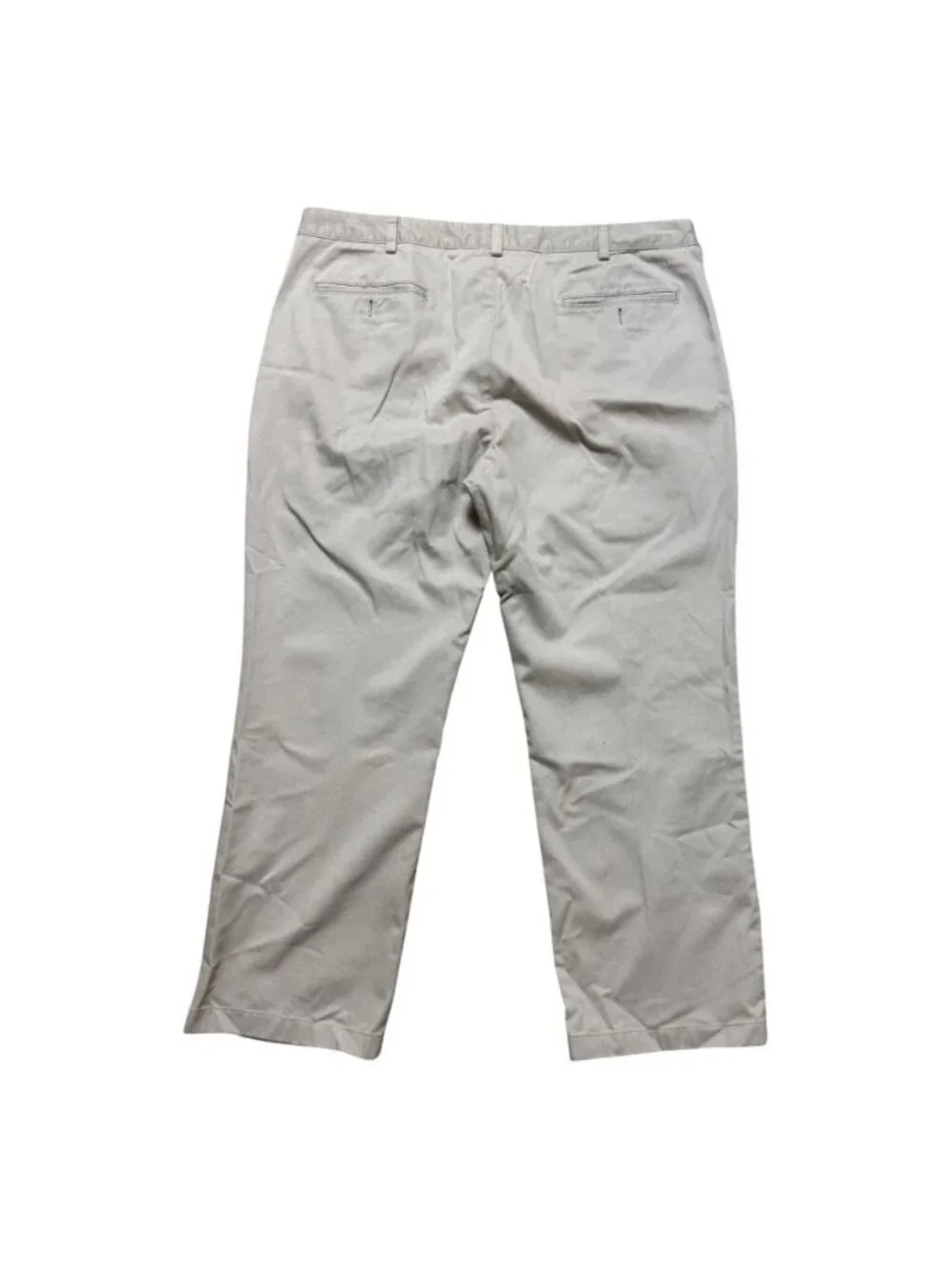 L.L.Bean Standard Fit Khaki Pants Mens 38x29 Beige Flat Front Casual Chinos